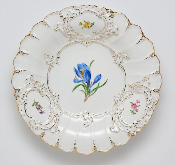 31/2158: Prunkteller "Krokus", Meissen 1954