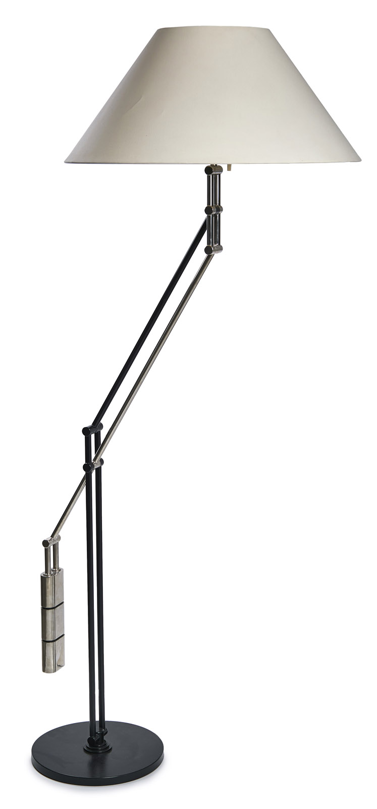 212/502 Stehlampe, Entwurf Lazlo Nigrini für Fa. Swisslamps International, um 1970.