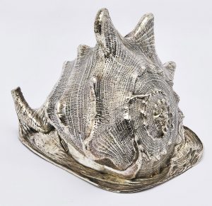 212/709 Gr. Vasenschnecke mit Silberauflage