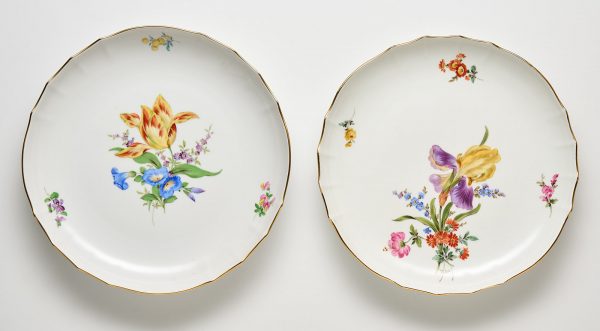 31/2165: Paar Schalen, Meissen um 1940 und 1981