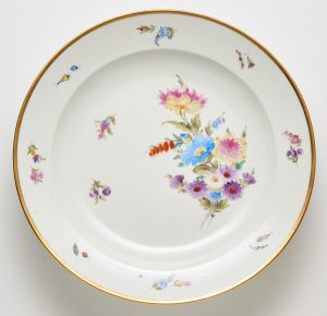 31/2166: Gr. runde Platte, Meissen um 1880