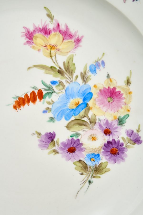 31/2166: Gr. runde Platte, Meissen um 1880 – Bild 2