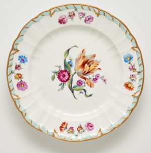 31/2167: Vorspeiseteller "Blumenbouquet", KPM Berlin um 1860
