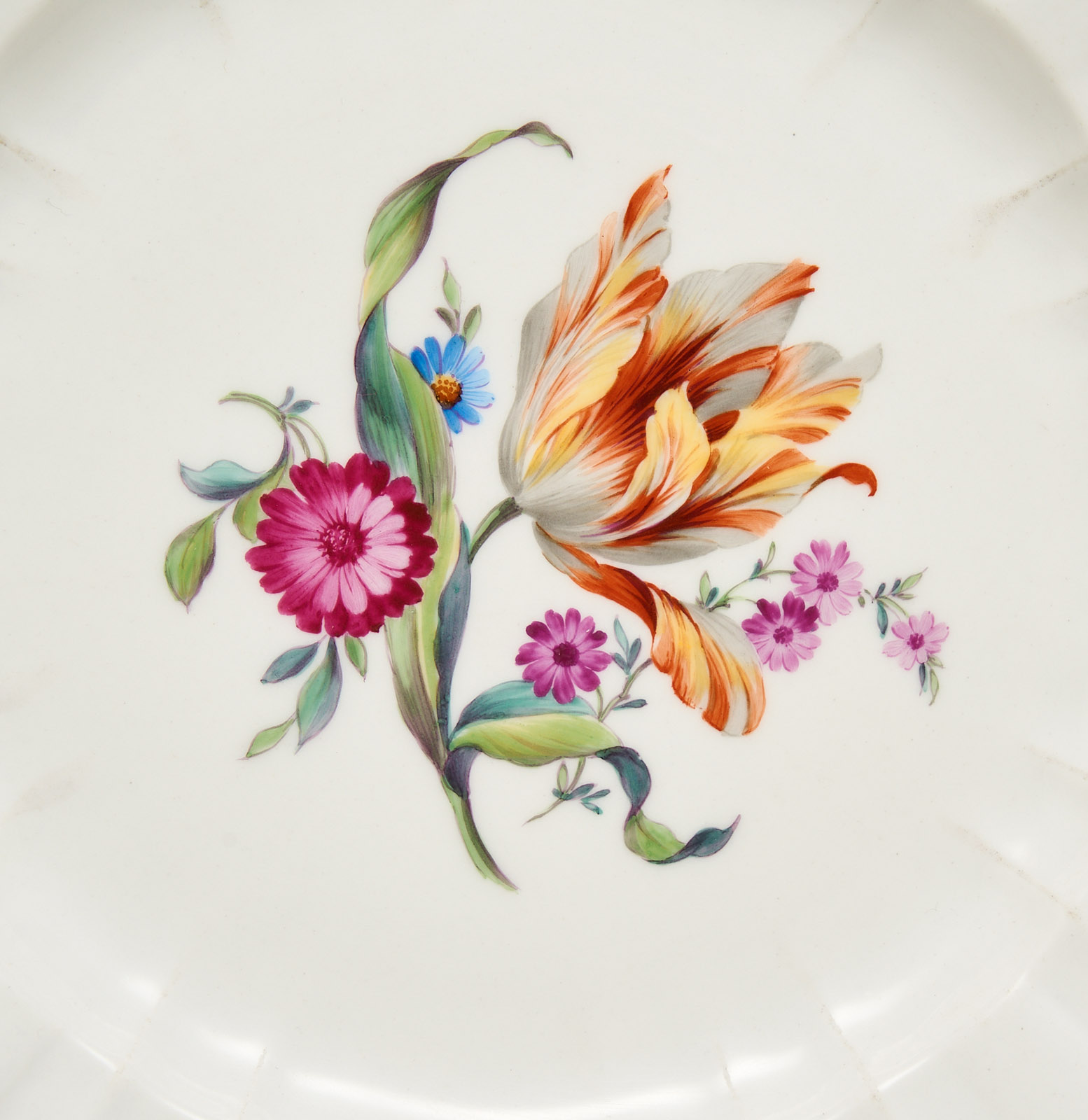 31/2167: Vorspeiseteller "Blumenbouquet", KPM Berlin um 1860 – Bild 2