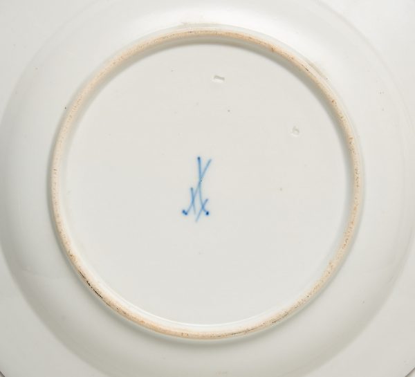31/2169: Paar Teller "Fasane", Meissen 19. Jh./ um 1900 – Bild 5