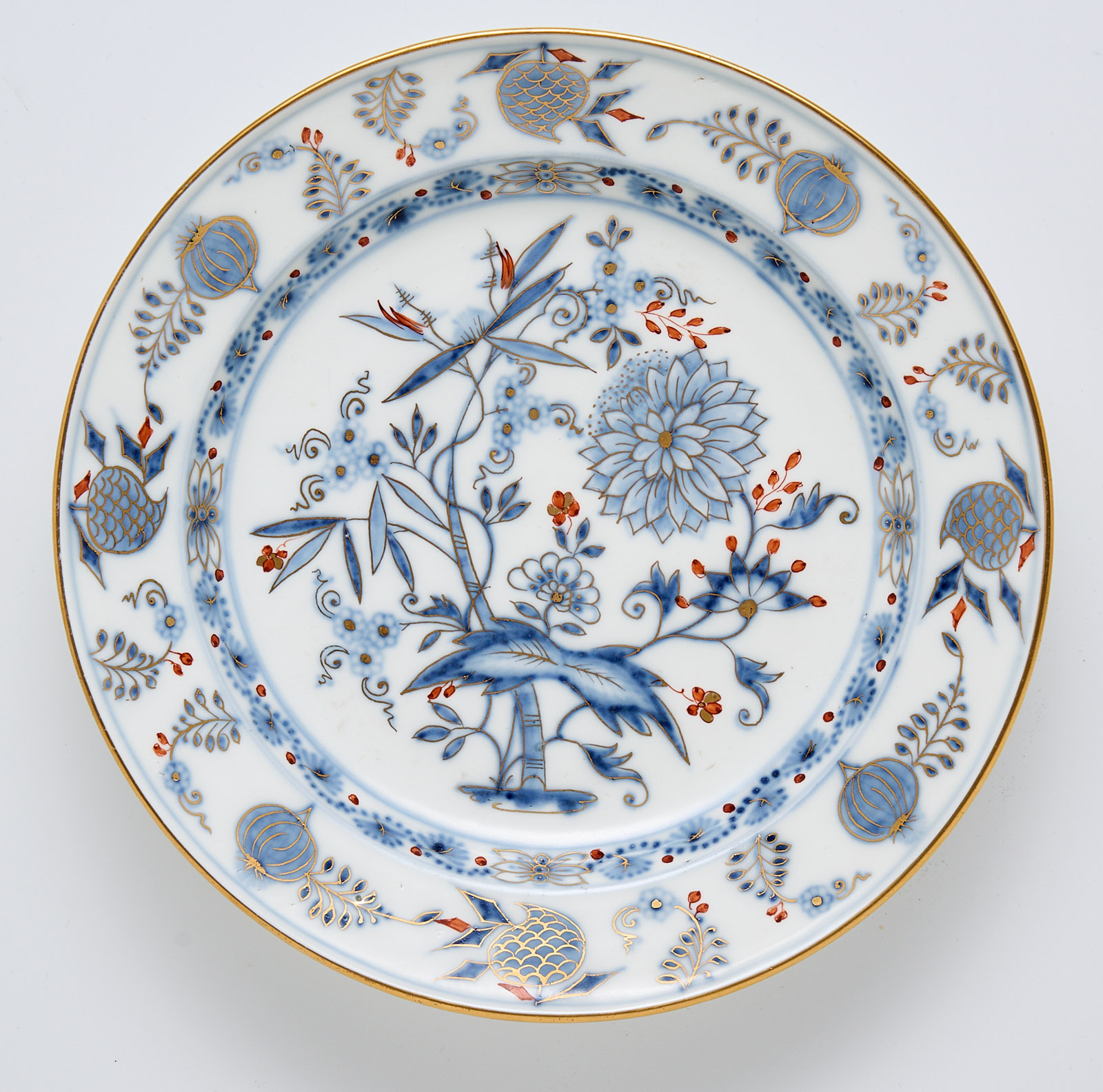 31/2171: Tiefer Teller "Zwiebelmuster", KPM Berlin um 1800