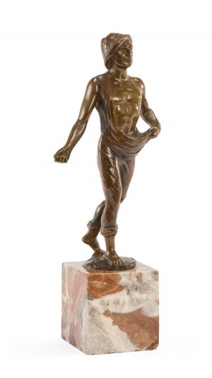 31/2239: Kl. Bronze sign. J. Manet Sämann, um 1890