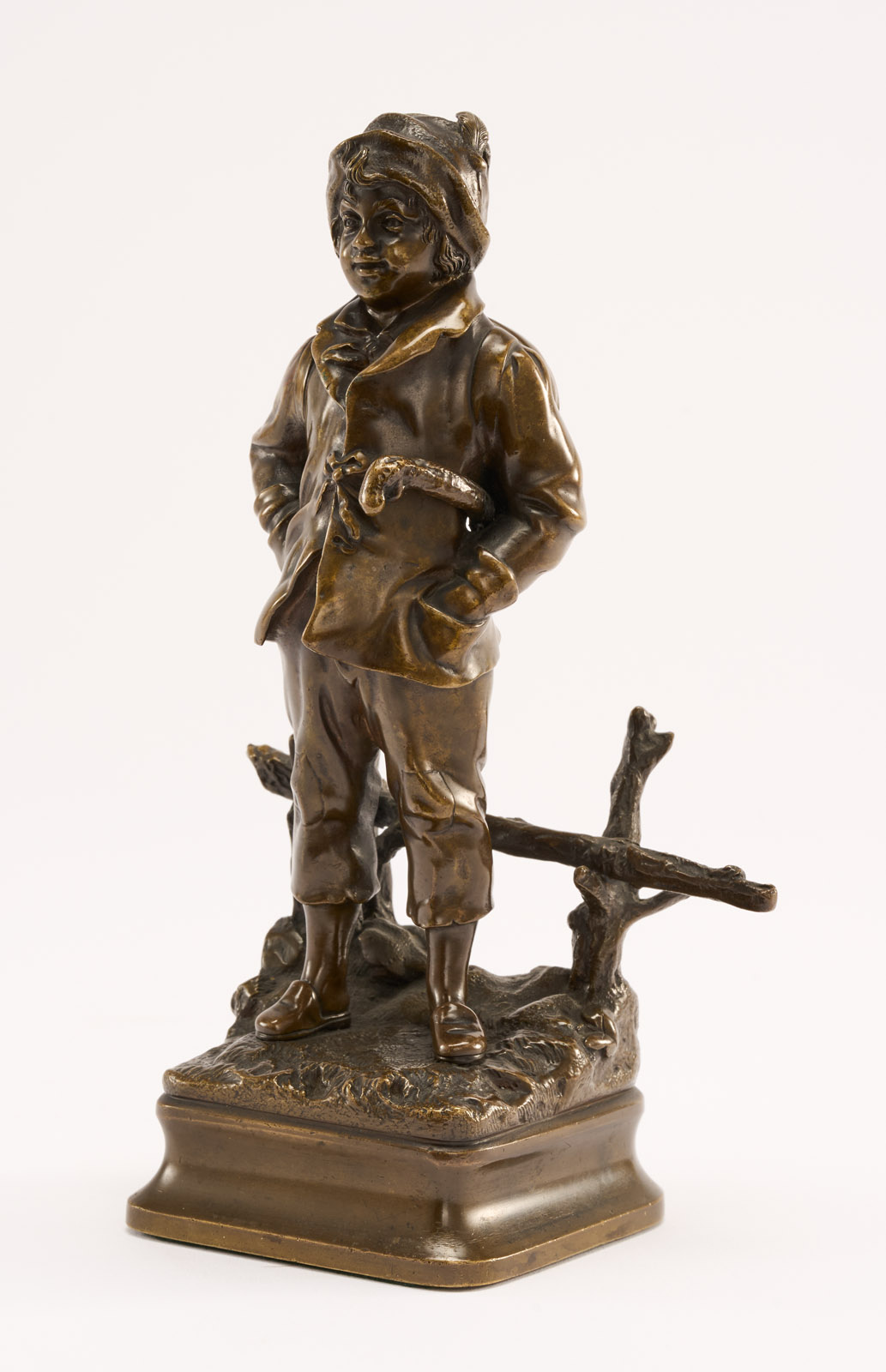 31/2240: Wiener Bronze Wandersjunge, wohl um 1900 – Bild 3