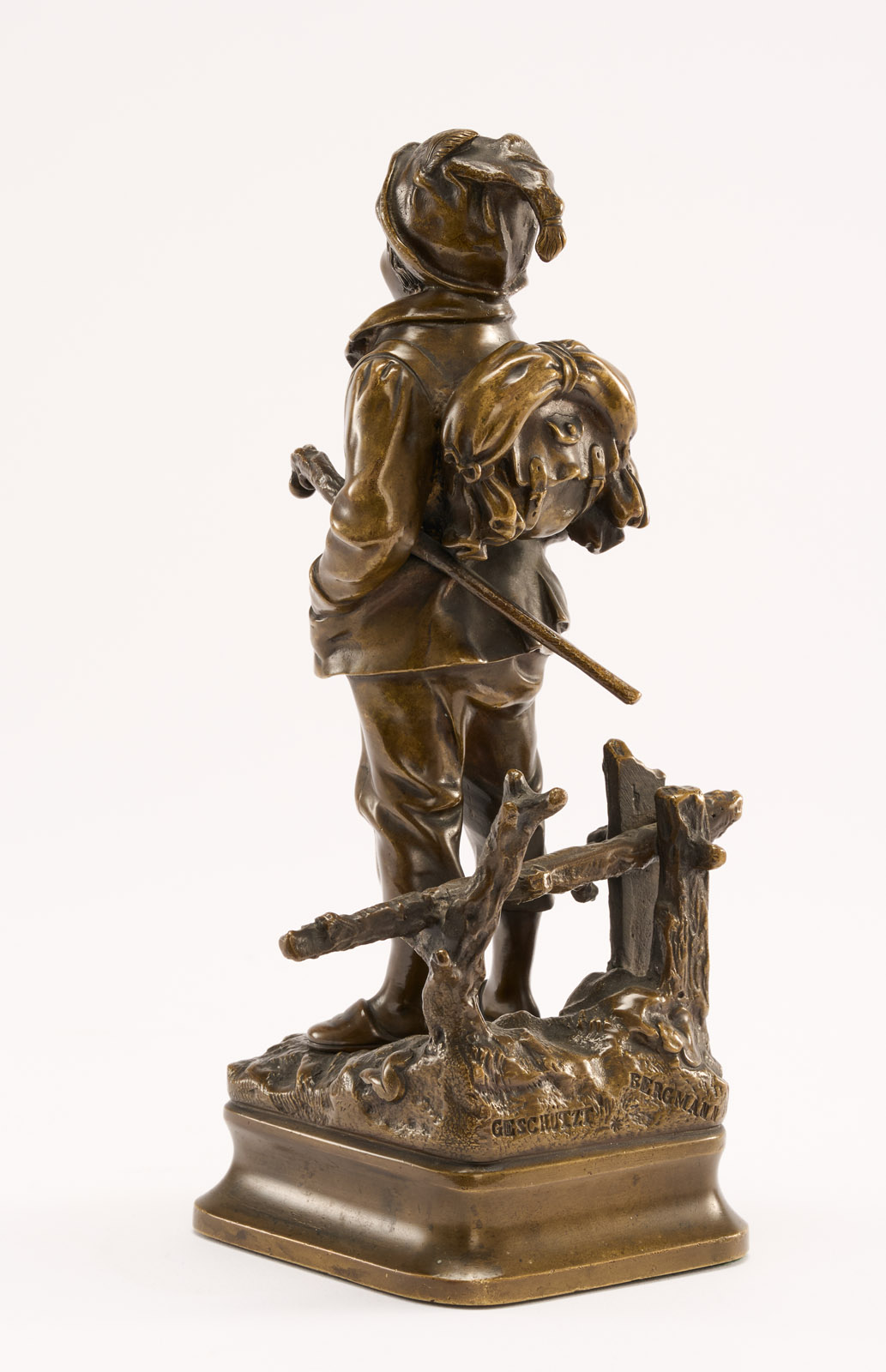 31/2240: Wiener Bronze Wandersjunge, wohl um 1900 – Bild 5