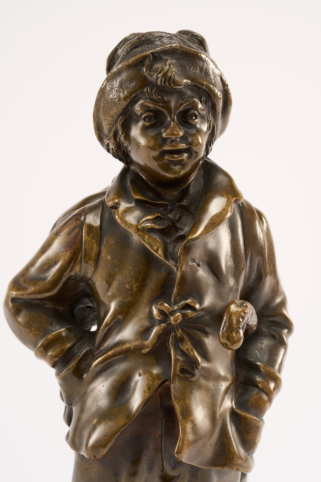 31/2240: Wiener Bronze Wandersjunge, wohl um 1900 – Bild 6