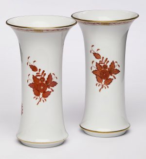 31/2175: Paar Stangenvasen, Herend um 2000