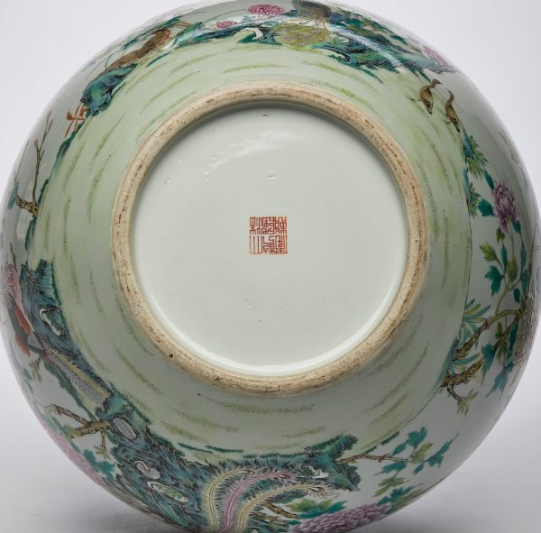 212/1003 Gr. Vase mit Vogeldekor, China wohl Anf. 20. Jh. – Bild 3