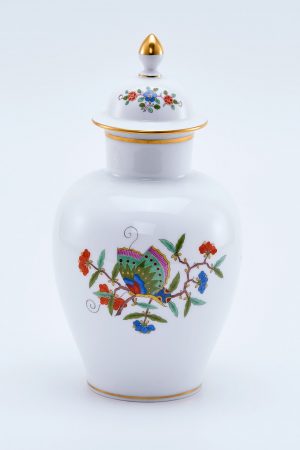 31/2178: Kl. Deckelvase "Schmetterling", Meissen 1983