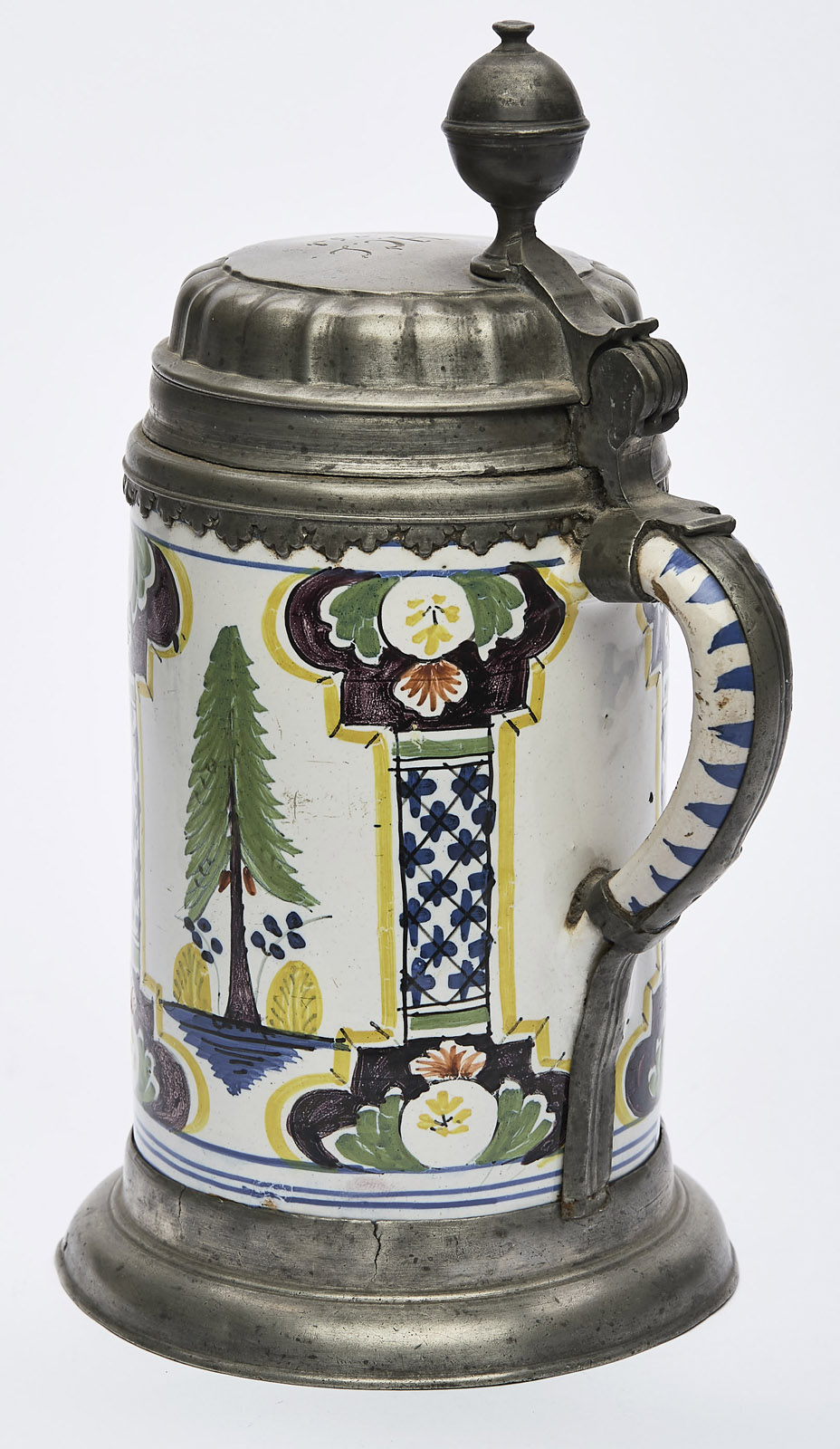212/535 Walzenkrug, Jena um 1750. – Bild 3