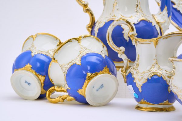 Prunk-Kaffeeservice für 8 Pers., Meissen um 1900-´34 – Bild 2