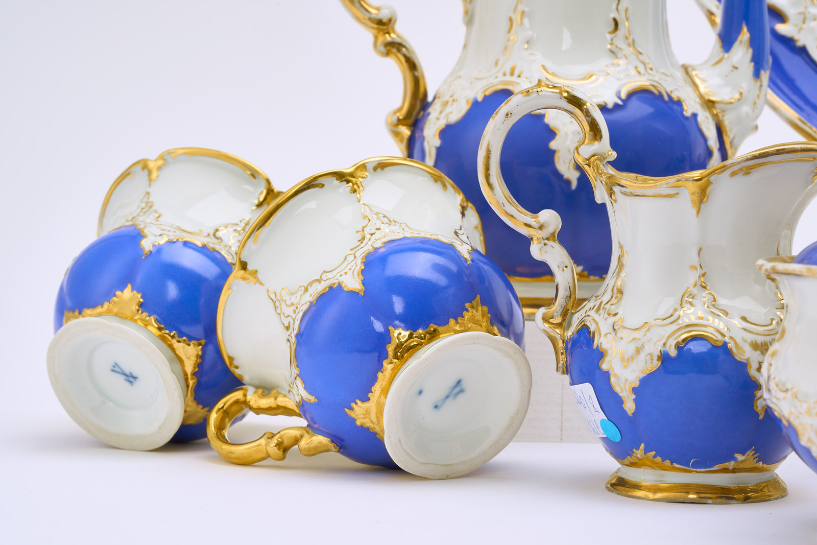Prunk-Kaffeeservice für 8 Pers., Meissen um 1900-´34 – Bild 2