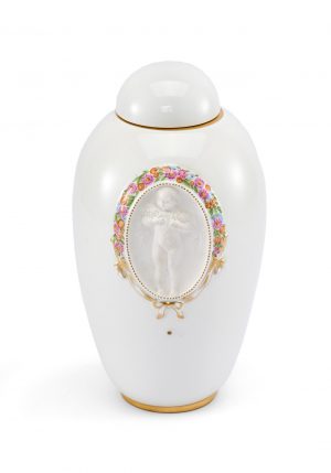 214/588 Deckelvase, Jugendstil, KPM Berlin 1914-1918