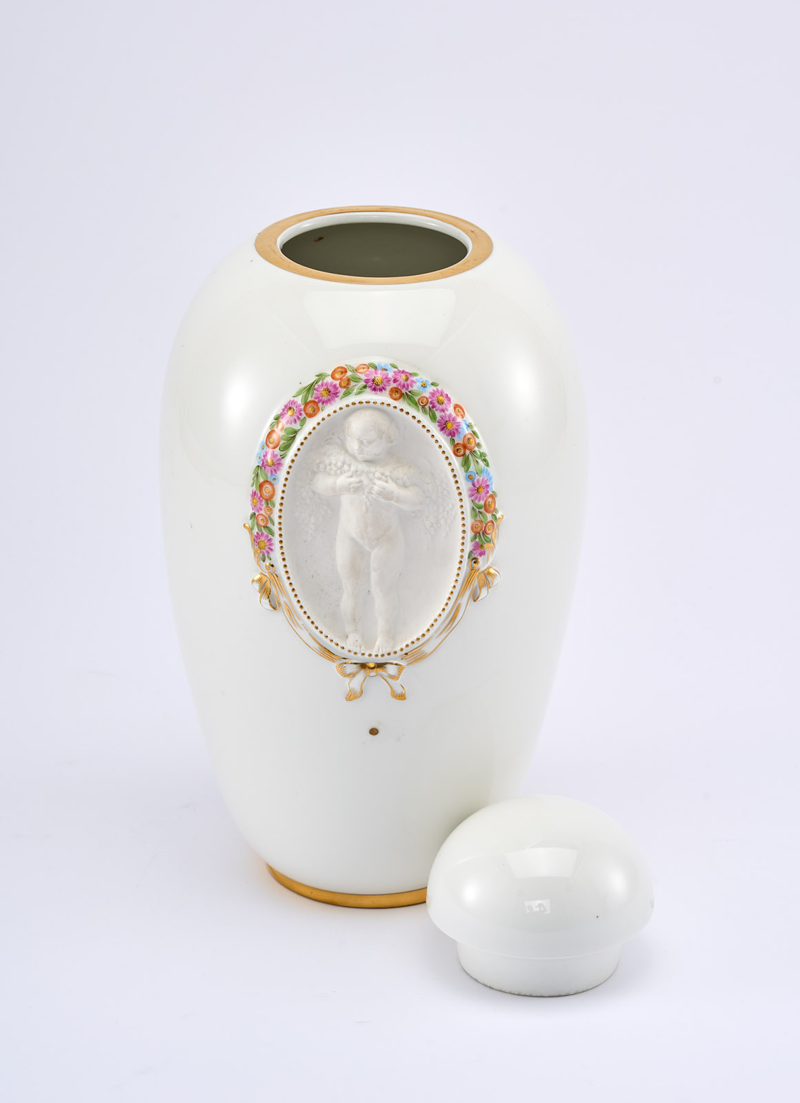 214/588 Deckelvase, Jugendstil, KPM Berlin 1914-1918 – Bild 6