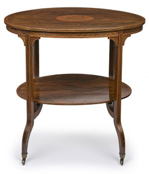 Ovaler Beistelltisch Edwardian, England um 1920