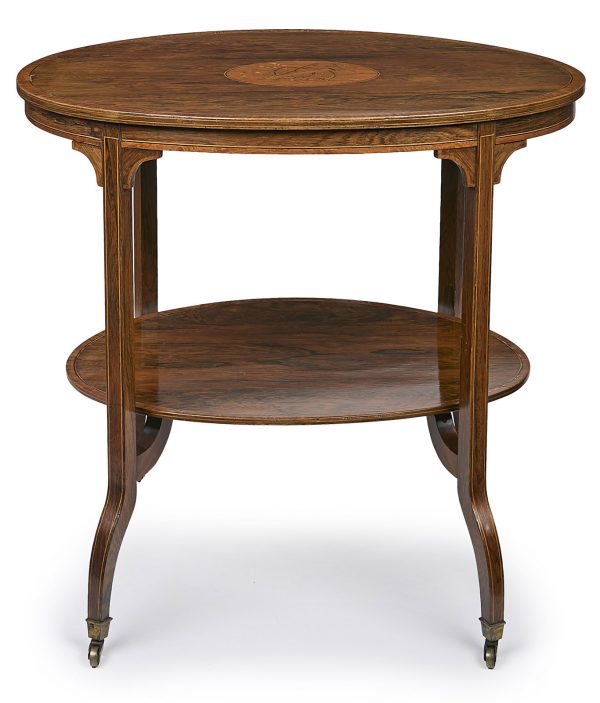 Ovaler Beistelltisch Edwardian, England um 1920