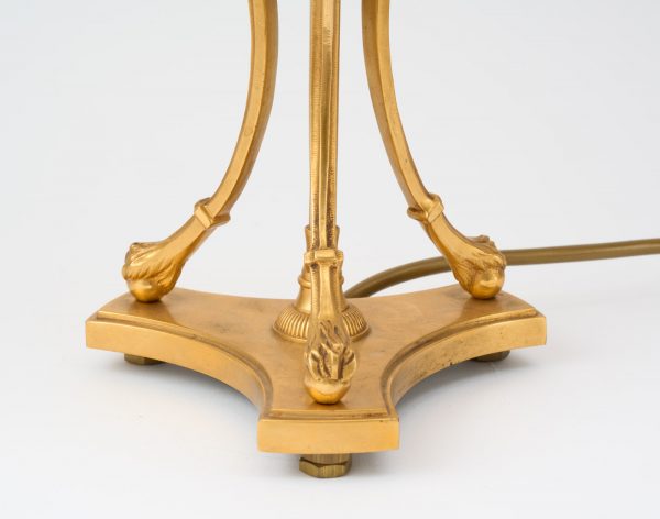 31/2245: Paar Tischlampen mit Straußeneiern, Empire-Stil, 20. Jh. – Bild 4