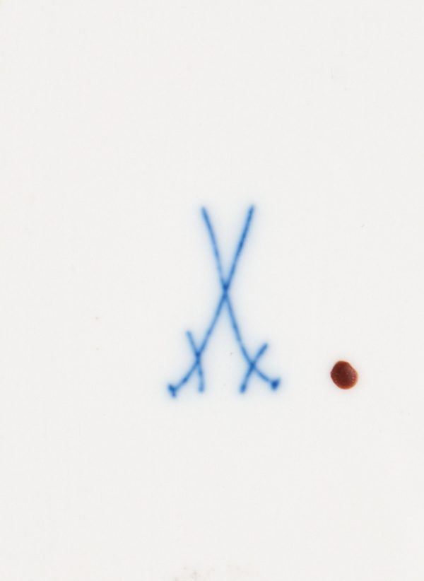 31/2180: Gr. Servierplatte, Meissen 1. Hälfte 20. Jh. – Bild 4