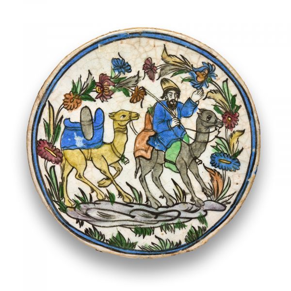 213/1176 Runde Kachel, Iznik wohl 19. Jh.