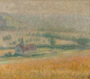 213/258: Gemälde Impressionist monogr. F. u.dat. (19)07