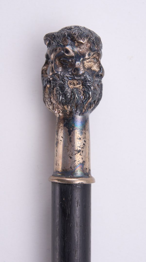 213/891: Spazierstock "Bärtige Köpfe", wohl Anf. 20. Jh. – Bild 2