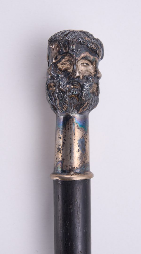 213/891: Spazierstock "Bärtige Köpfe", wohl Anf. 20. Jh. – Bild 3