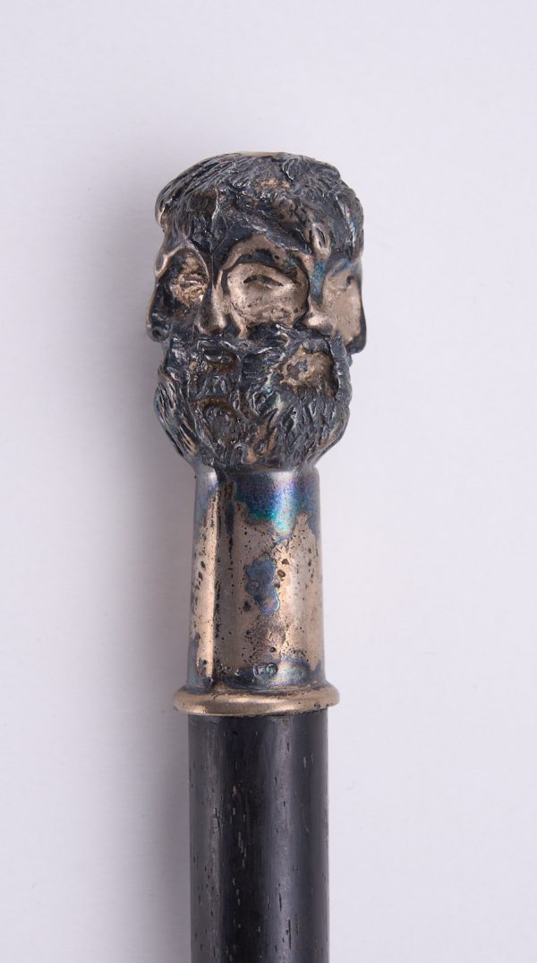 213/891: Spazierstock "Bärtige Köpfe", wohl Anf. 20. Jh. – Bild 5