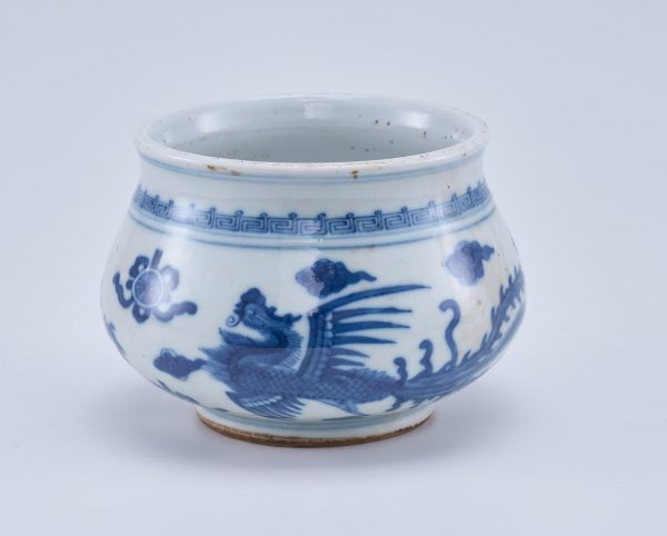 213/1166 Kl. Schale "Drache und Phönix", China wohl Mitte 19. Jh. – Bild 3