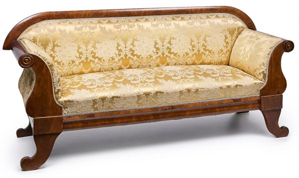 215/407: Gr. Biedermeier-Sofa, norddt. um 1825-30