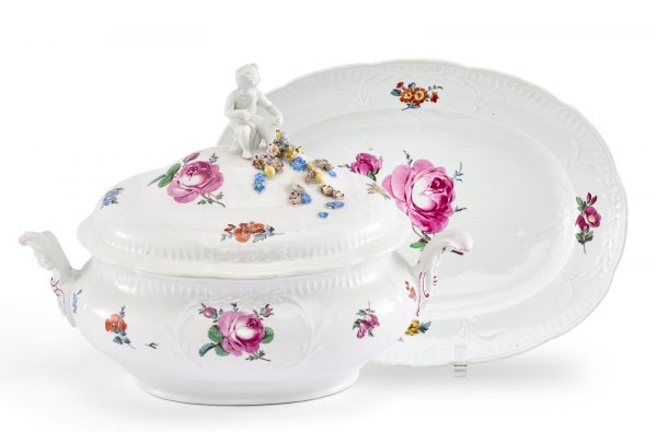 214/566 Terrine auf Unterschale, Meissen Marcolini (1774 - 1813)