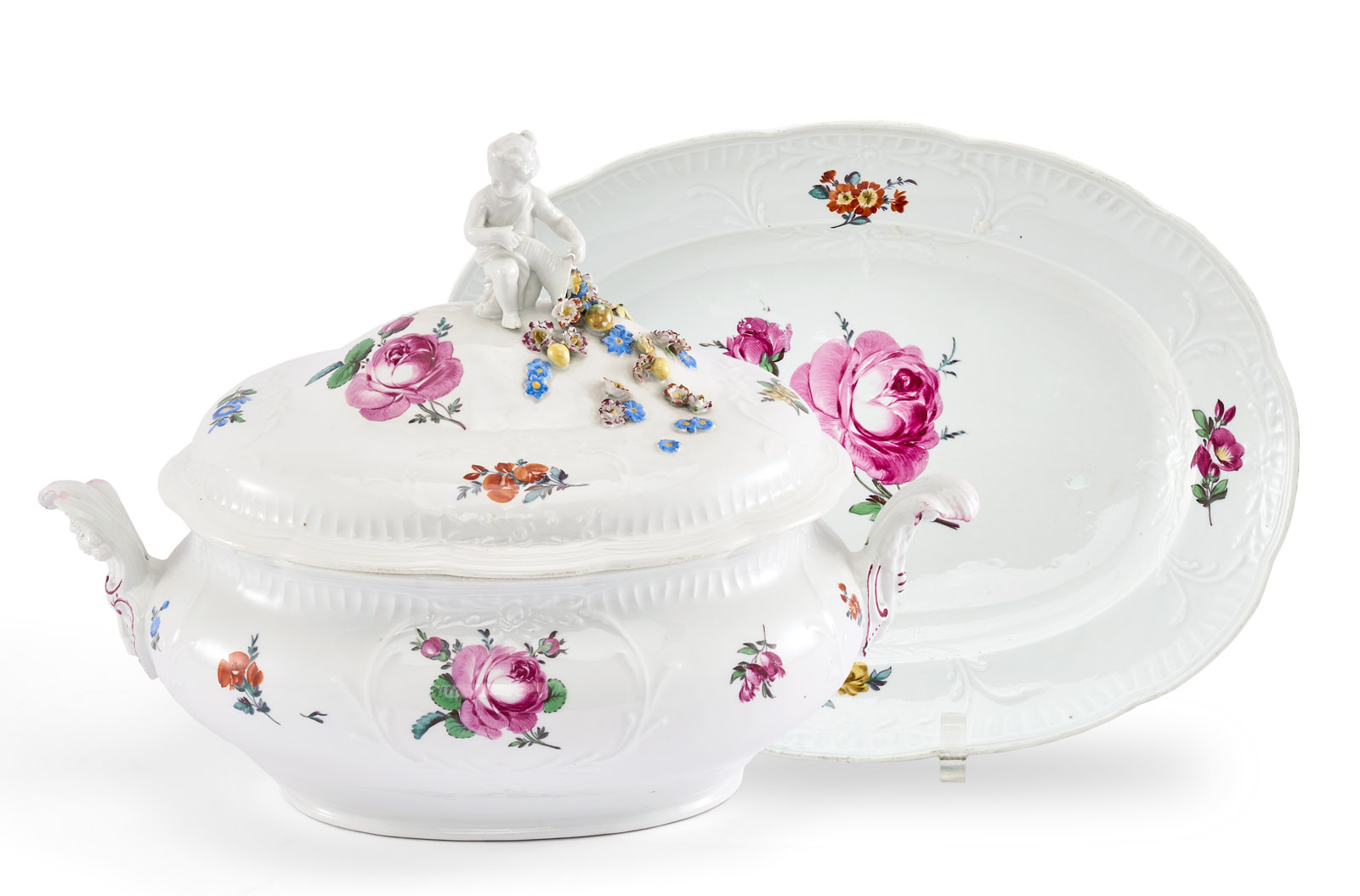 214/566 Terrine auf Unterschale, Meissen Marcolini (1774 - 1813)