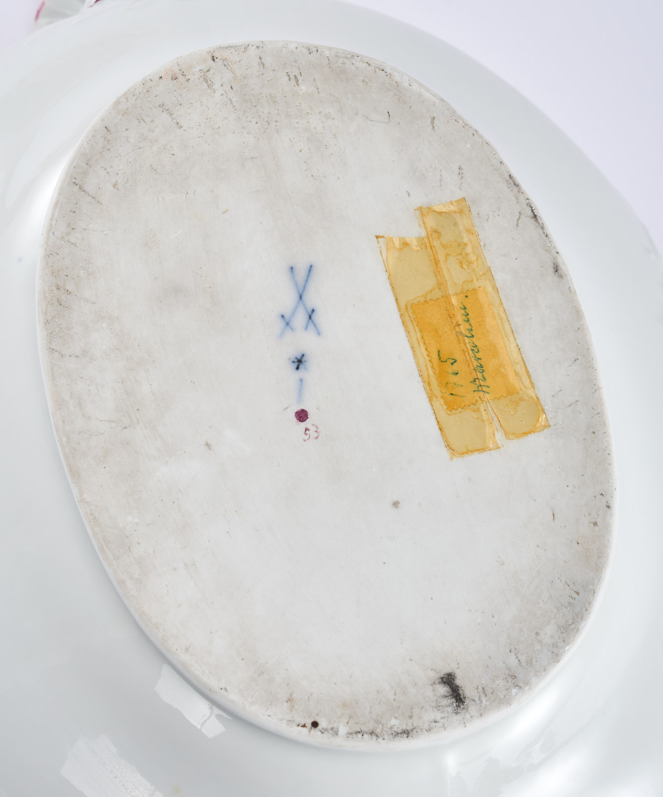214/566 Terrine auf Unterschale, Meissen Marcolini (1774 - 1813) – Bild 3