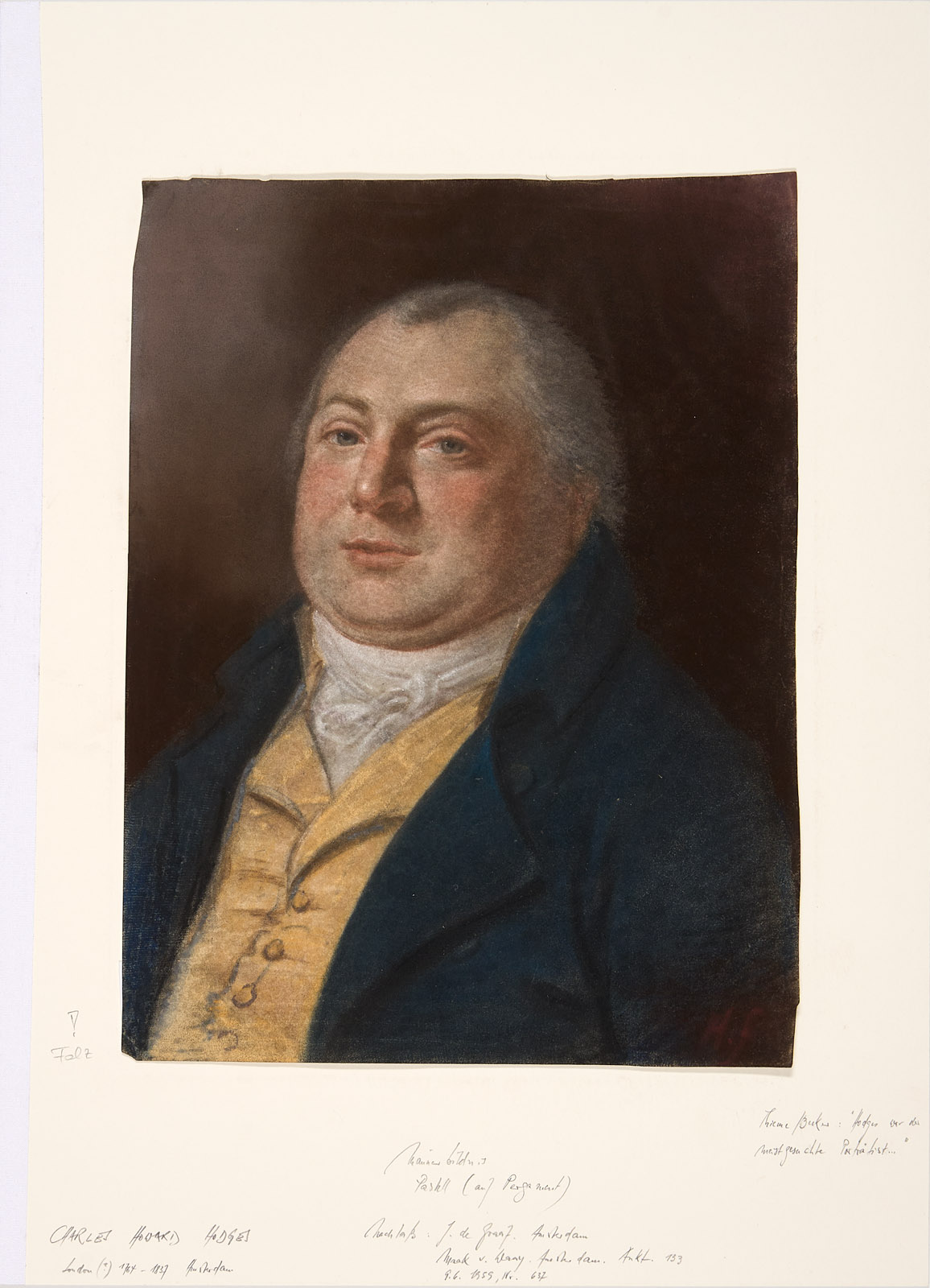 213/371: Pastellzeichnung Charles Howard Hodges – Bild 2