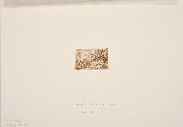 213/371: 2 Sepiafederzeichnungen Franz Kobell – Bild 5