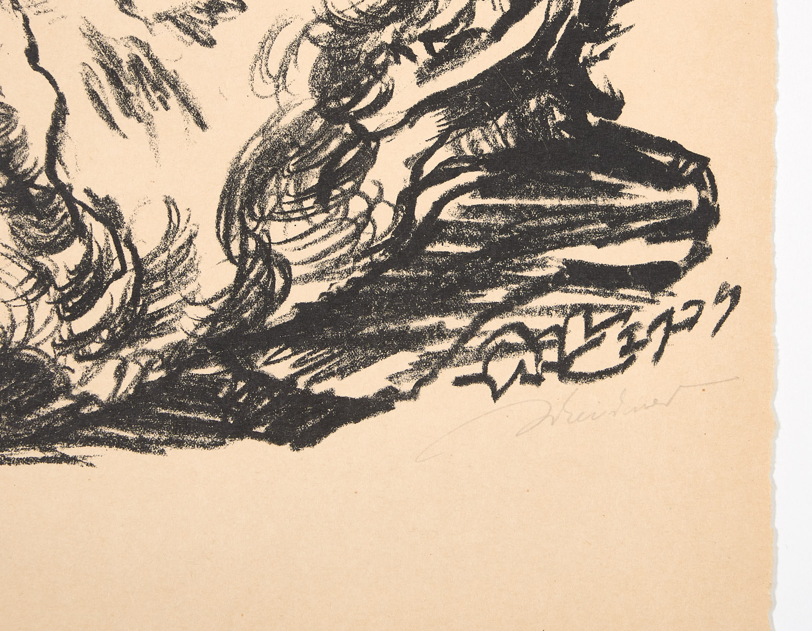 213/204: Konvolut 3 Lithographien Ludwig Meidner – Bild 5