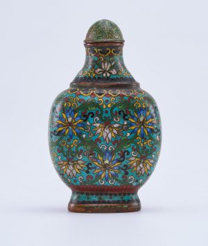 213/1185 Cloisonné-Snuffbottle, China wohl Anf. 20. Jh.