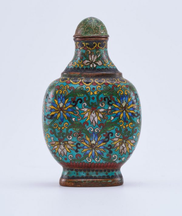 213/1185 Cloisonné-Snuffbottle, China wohl Anf. 20. Jh.