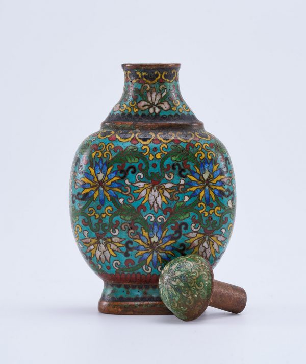 213/1185 Cloisonné-Snuffbottle, China wohl Anf. 20. Jh. – Bild 2