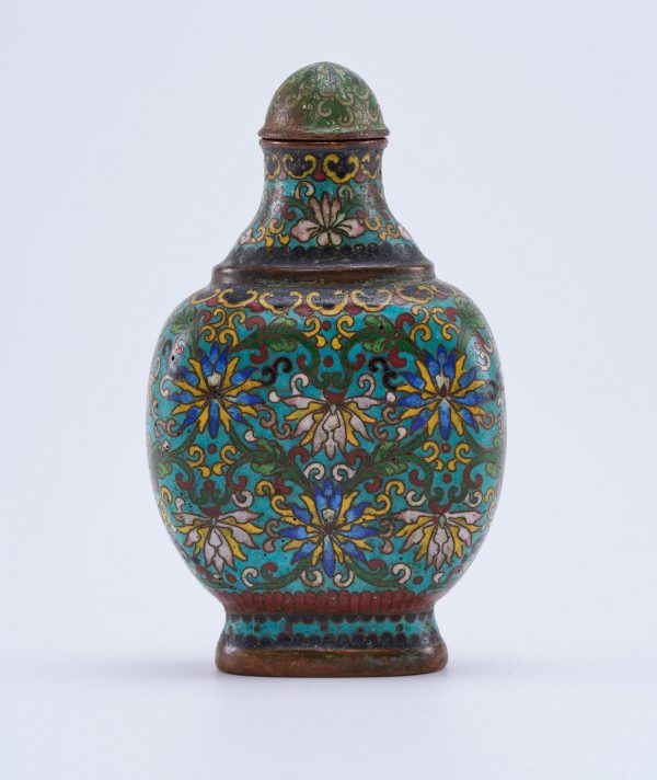 213/1185 Cloisonné-Snuffbottle, China wohl Anf. 20. Jh. – Bild 3