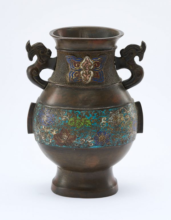 213/1188 Henkelvase, China wohl 19. Jh. – Bild 2