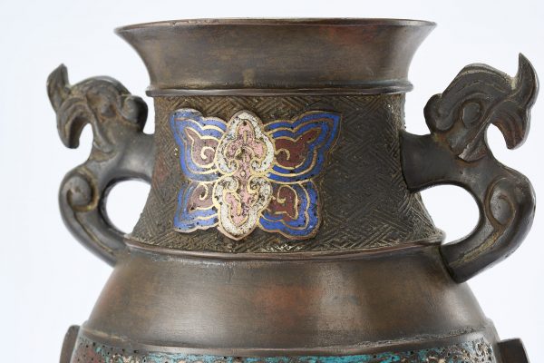 213/1188 Henkelvase, China wohl 19. Jh. – Bild 3