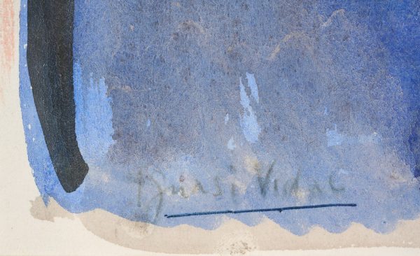 213/241: Aquarell über Federzeichnung Ignasi Vidal – Bild 4