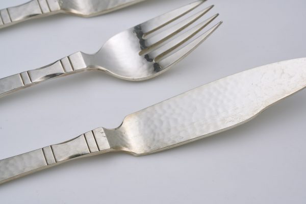 213/826: Fisch-Besteck für 6 Pers., Georg Jensen 2. Hälfte 20. Jh. – Bild 2