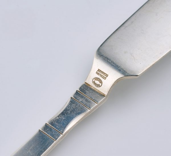 213/826: Fisch-Besteck für 6 Pers., Georg Jensen 2. Hälfte 20. Jh. – Bild 3
