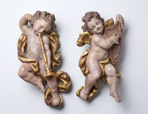 31/2254: Paar musizierende Putti, Barock-Stil, wohl Anf. 20. Jh.