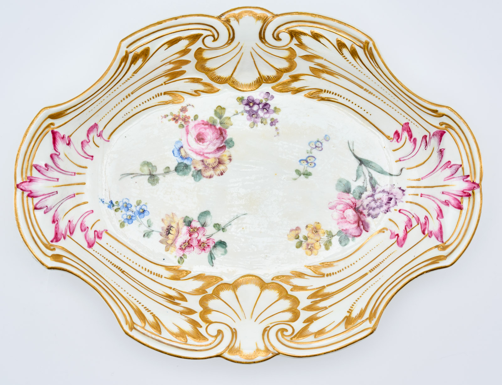 214/573 Ovale Schale, Sèvres-Stil wohl 19. Jh. – Bild 5